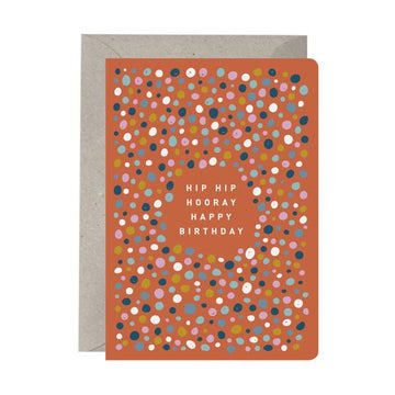 'Hip Hip Hooray Happy Birthday' Greeting Card
